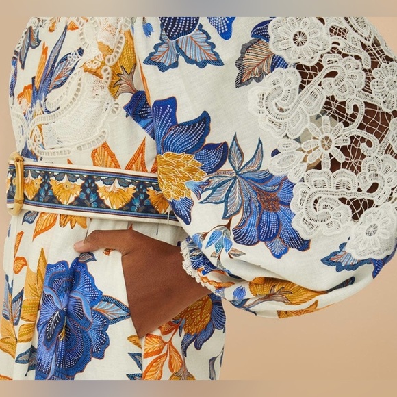 Farm Rio Off-White Summer Flowers - Size XL - NWT - Picture 2 of 14